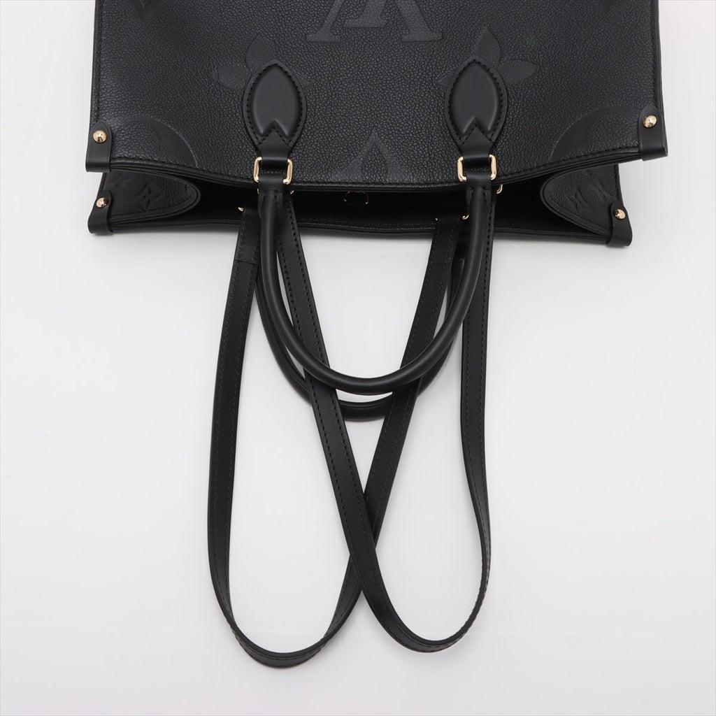 Second hand Louis Vuitton Onthego MM Calfskin Grained Leather Empreinte Tote Shoulder Bag Giant monogram - Tabita Bags