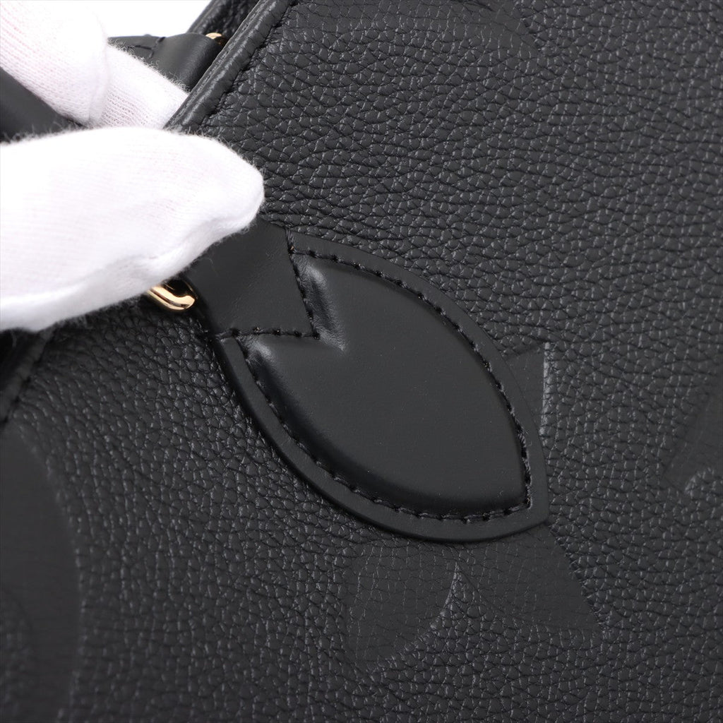 Second hand Louis Vuitton Onthego MM Calfskin Grained Leather Empreinte Tote Shoulder Bag Giant monogram - Tabita Bags