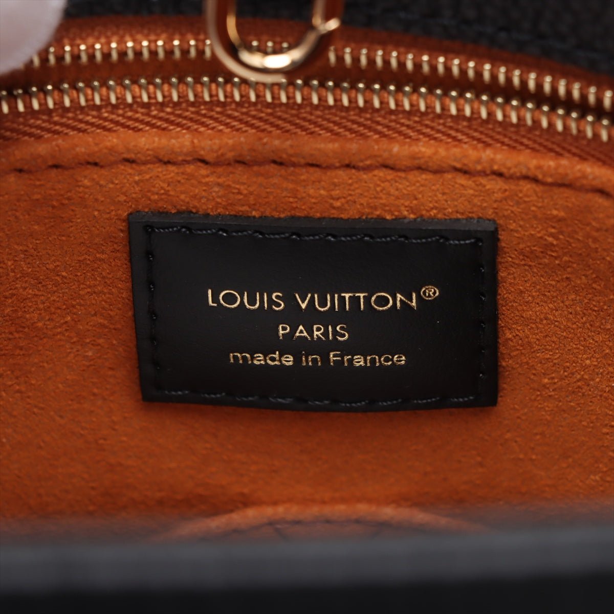 Second hand Louis Vuitton Onthego MM Calfskin Grained Leather Empreinte Tote Shoulder Bag Giant monogram - Tabita Bags