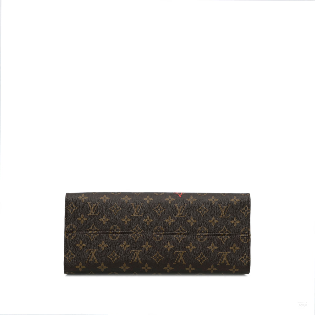 Second hand Louis Vuitton Onthego MM Canvas Limited Edition Monogram Fall In Love Shopper Handbag Monogram - Tabita Bags