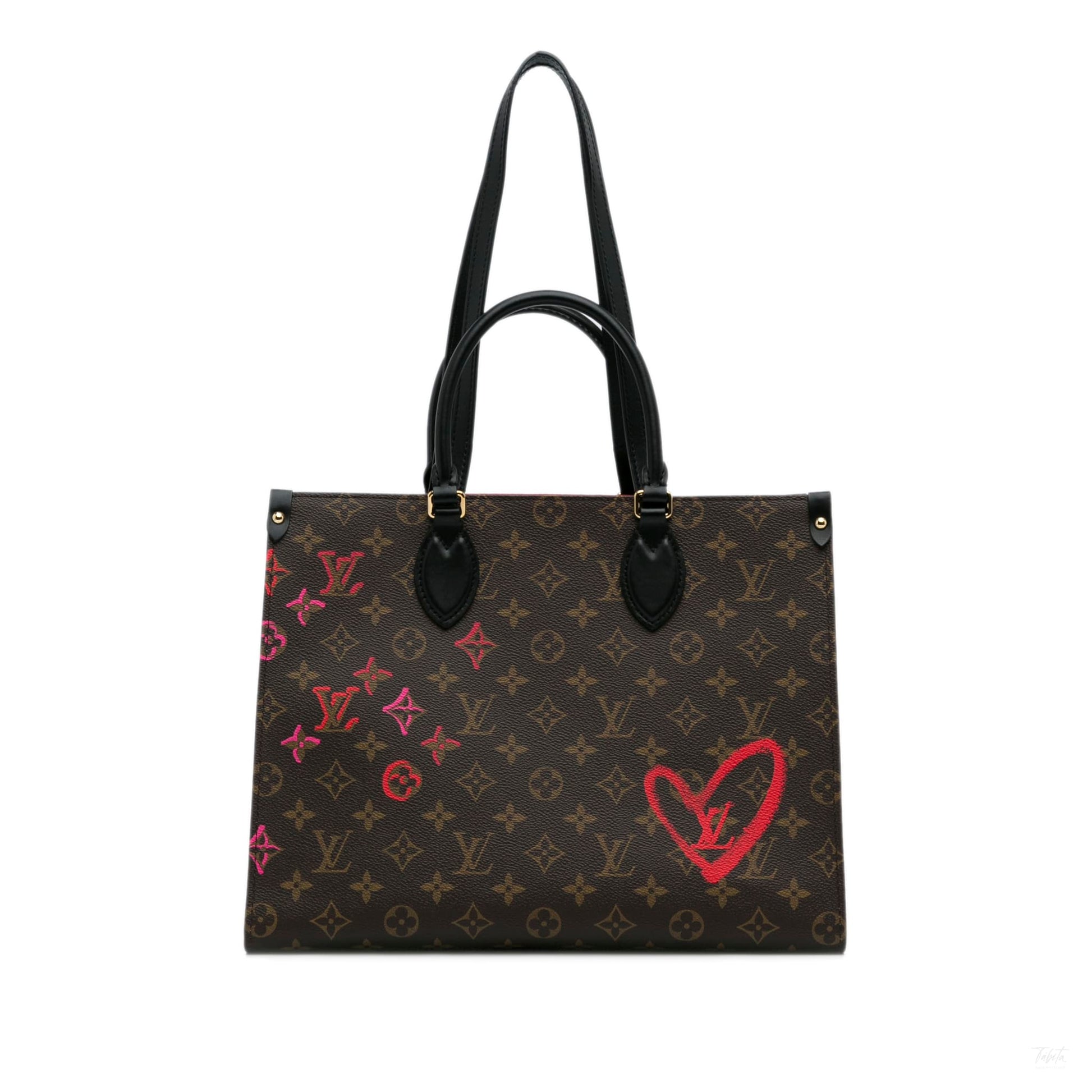 Second hand Louis Vuitton Onthego MM Canvas Limited Edition Monogram Fall In Love Shopper Handbag Monogram - Tabita Bags