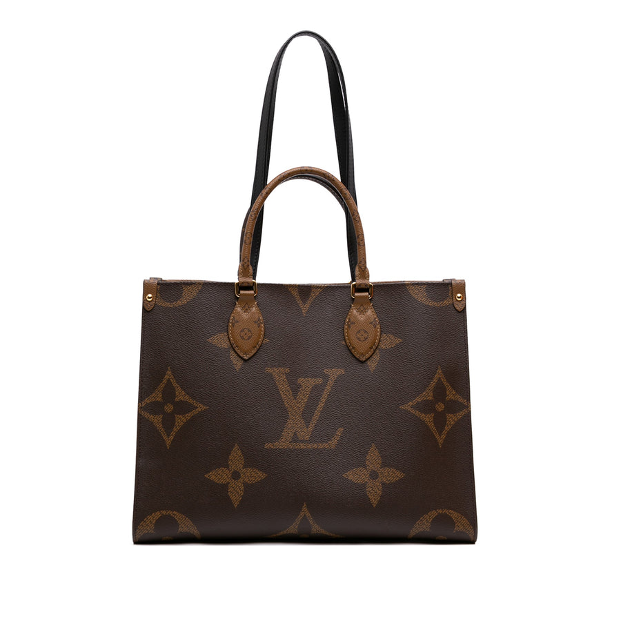 Second hand Louis Vuitton Onthego MM Canvas Monogram Giant Shopper Handbag Monogram - Tabita Bags
