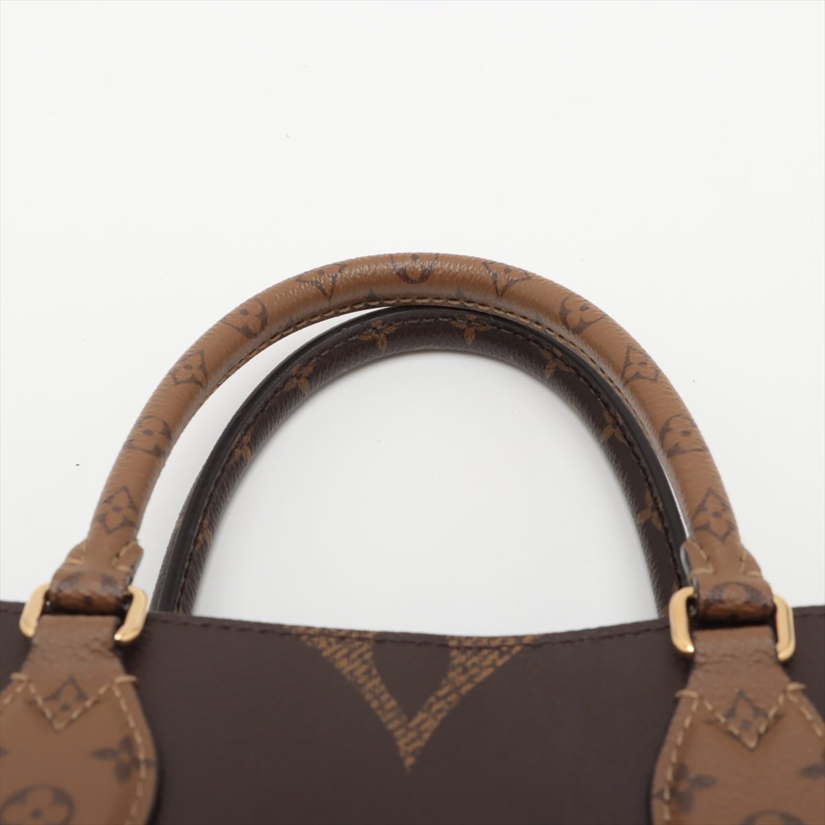 Second hand Louis Vuitton Onthego MM Canvas Monogram Giant Shopper Handbag Monogram Reverse - Tabita Bags