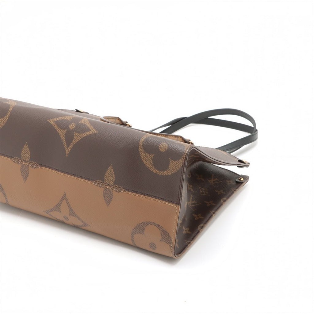 Second hand Louis Vuitton Onthego MM Canvas Monogram Giant Shopper Handbag Monogram Reverse - Tabita Bags
