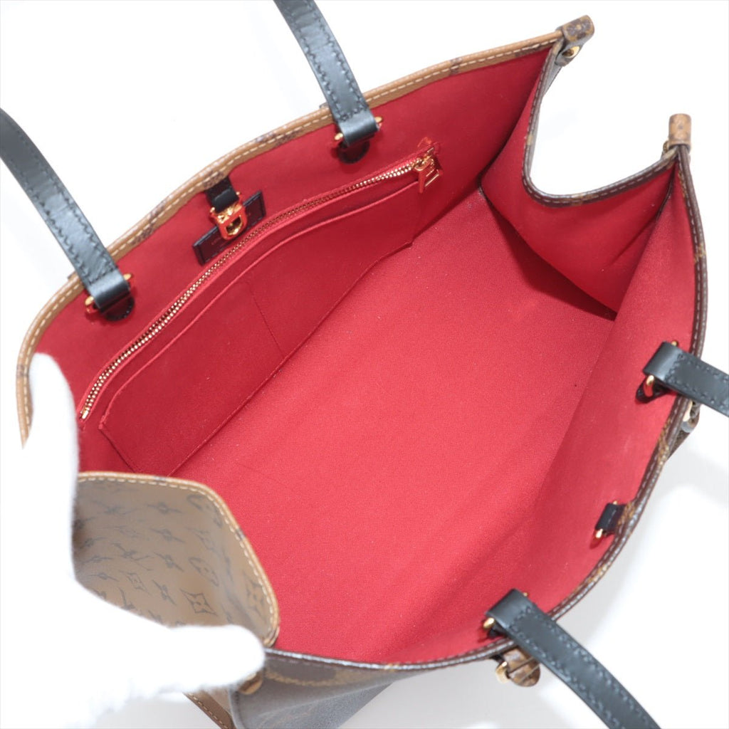 Second hand Louis Vuitton Onthego MM Canvas Monogram Giant Shopper Handbag Monogram Reverse - Tabita Bags