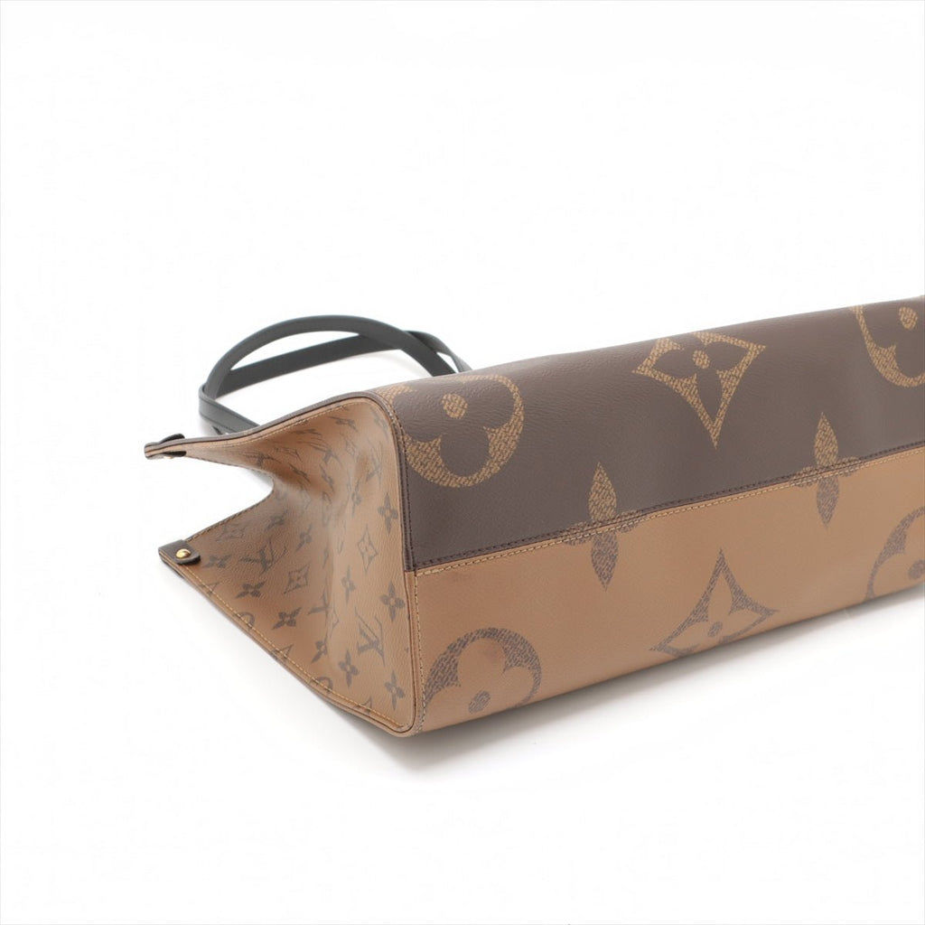 Second hand Louis Vuitton Onthego MM Canvas Monogram Giant Shopper Handbag Monogram Reverse - Tabita Bags