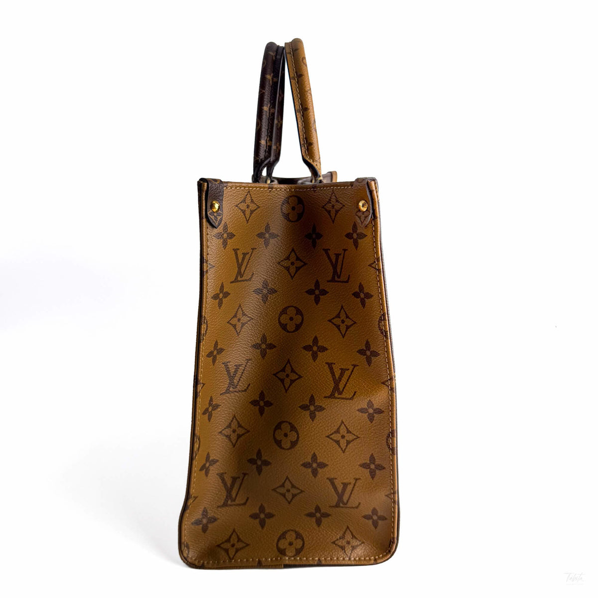 Second hand Louis Vuitton Onthego MM Canvas Monogram Giant Tote Shoulder Bag Monogram Reverse - Tabita Bags