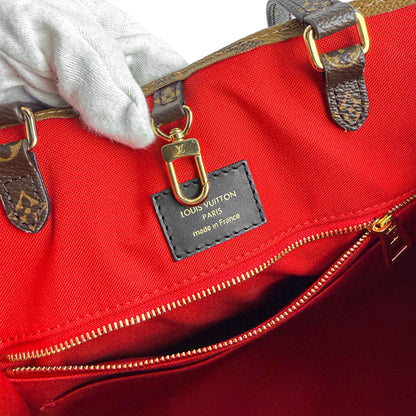 Second hand Louis Vuitton Onthego MM Canvas Monogram Giant Tote Shoulder Bag Monogram Reverse - Tabita Bags