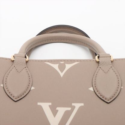 Second hand Louis Vuitton Onthego PM Calfskin Grained Leather Empreinte Tote Shoulder Bag Giant Empreinte - Tabita Bags