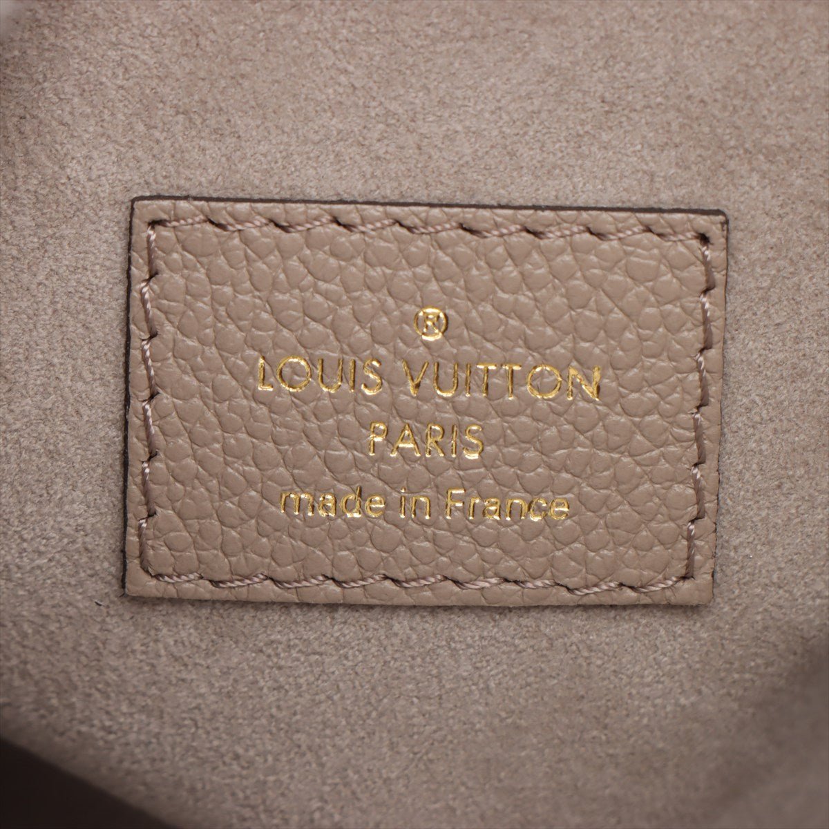 Second hand Louis Vuitton Onthego PM Calfskin Grained Leather Empreinte Tote Shoulder Bag Giant Empreinte - Tabita Bags