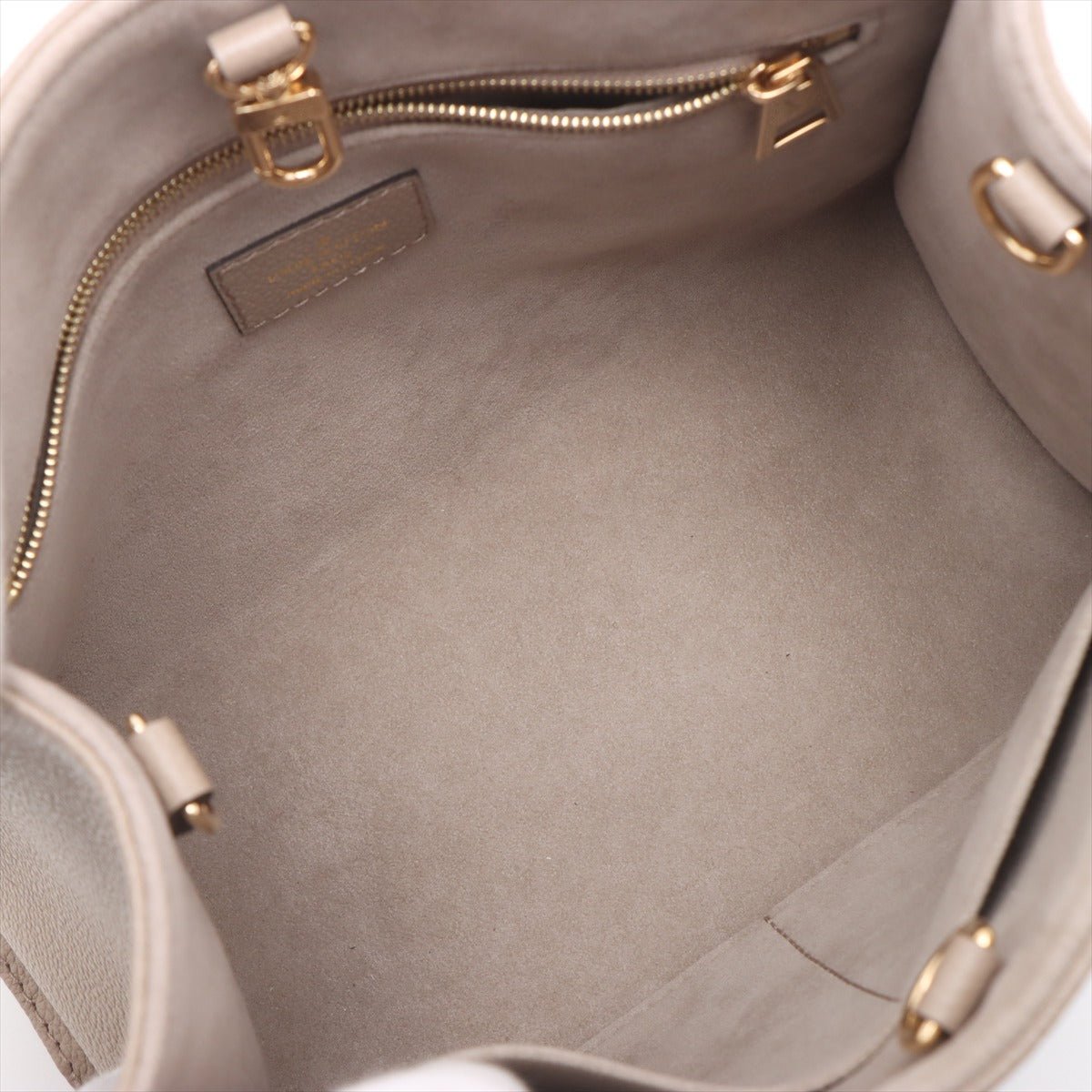 Second hand Louis Vuitton Onthego PM Calfskin Grained Leather Empreinte Tote Shoulder Bag Giant Empreinte - Tabita Bags