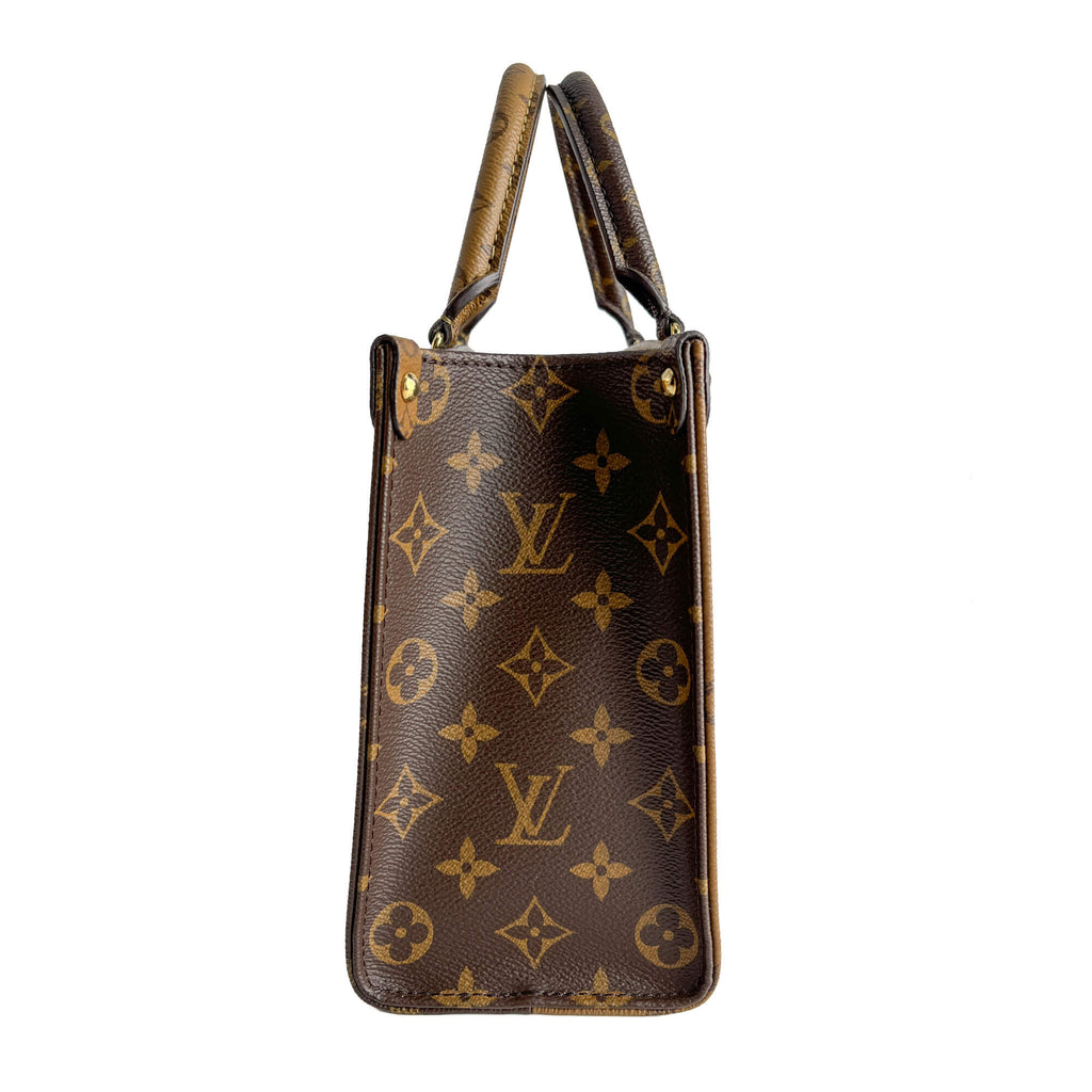Second hand Louis Vuitton Onthego PM Canvas Monogram Giant Shopper Handbag Monogram Reverse - Tabita Bags