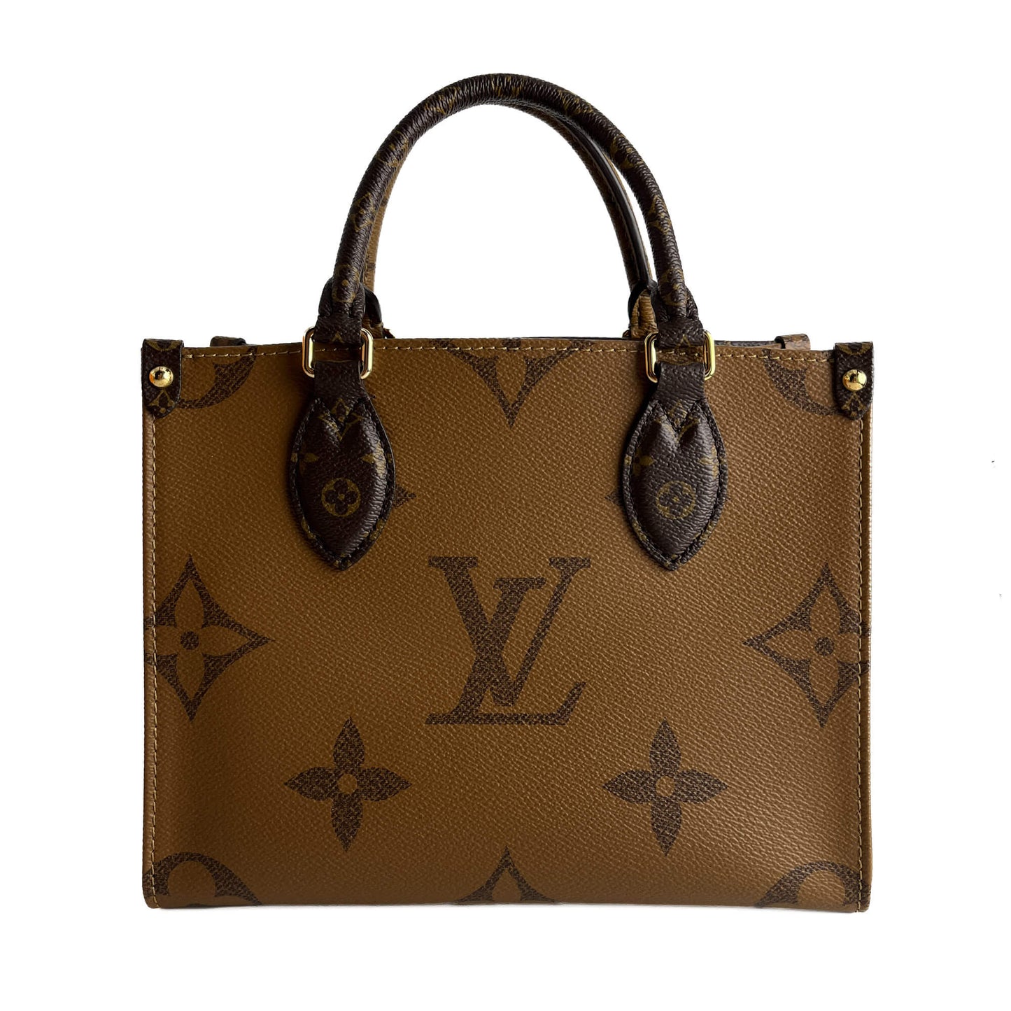 Second hand Louis Vuitton Onthego PM Canvas Monogram Giant Shopper Handbag Monogram Reverse - Tabita Bags