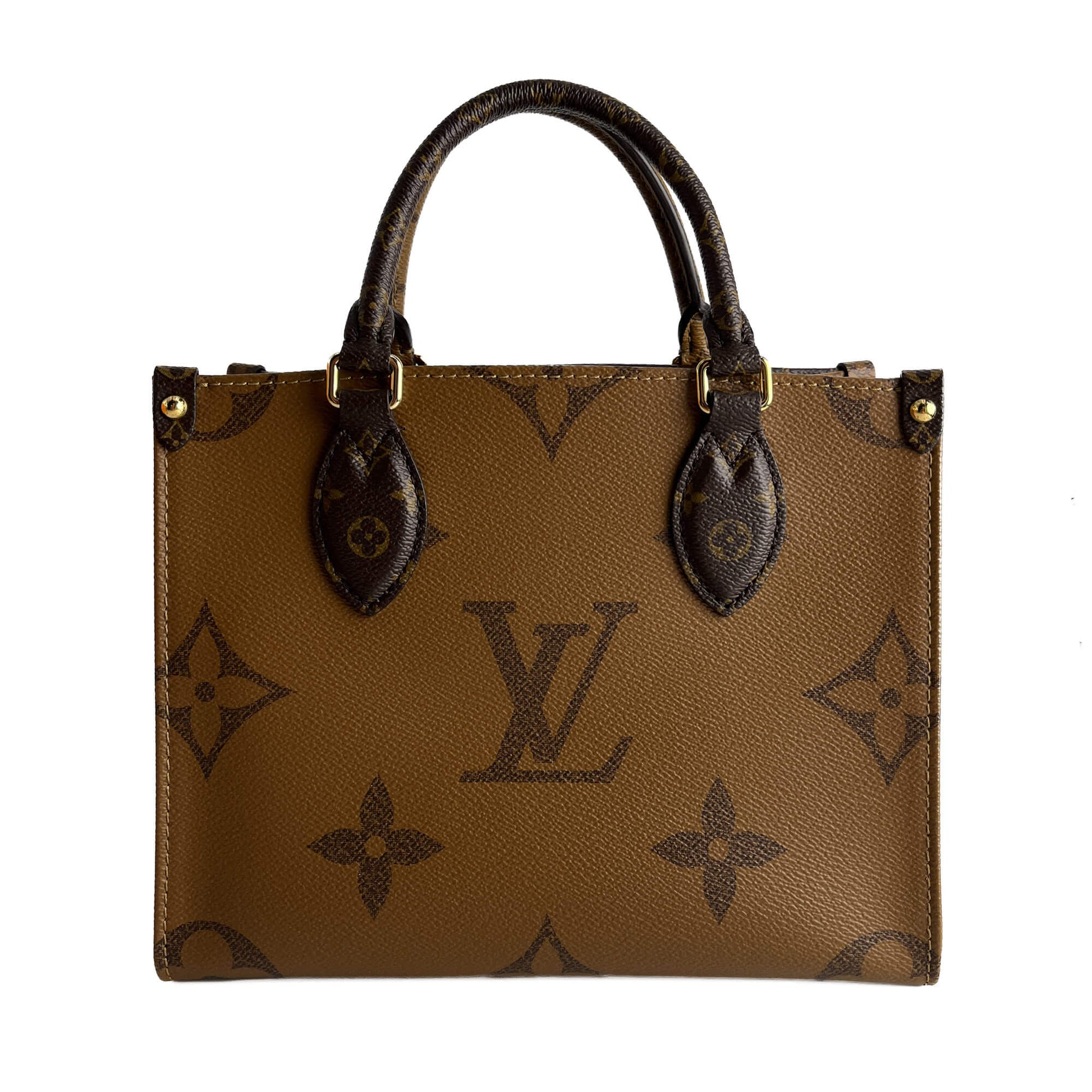 Second hand Louis Vuitton Onthego PM Canvas Monogram Giant Shopper Handbag Monogram Reverse - Tabita Bags