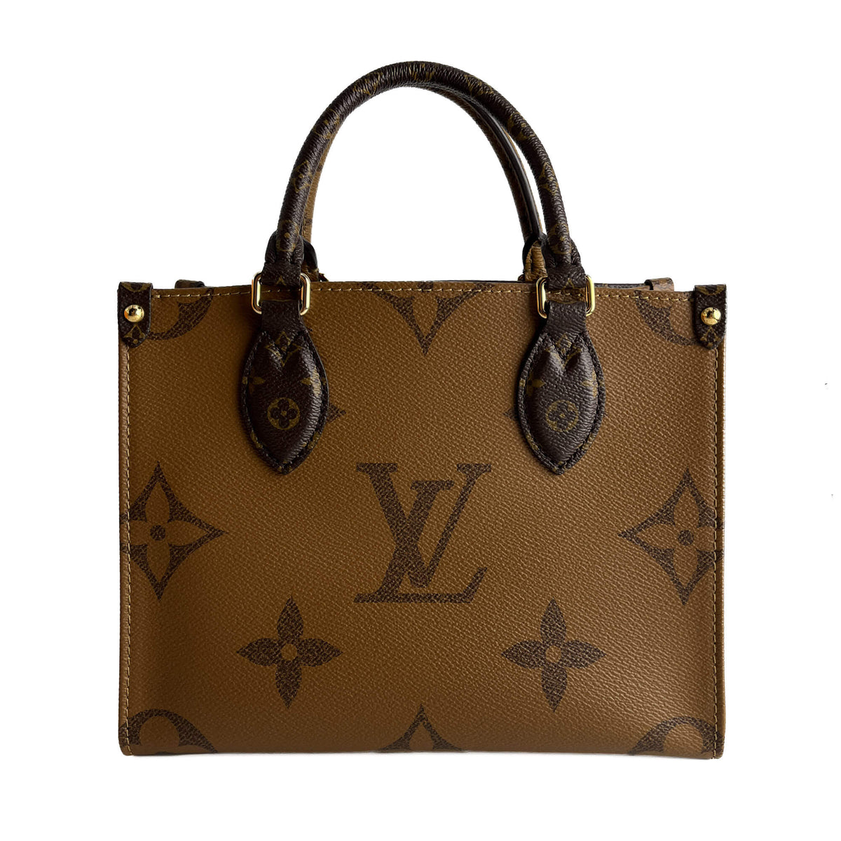 Second hand Louis Vuitton Onthego PM Canvas Monogram Giant Shopper Handbag Monogram Reverse - Tabita Bags
