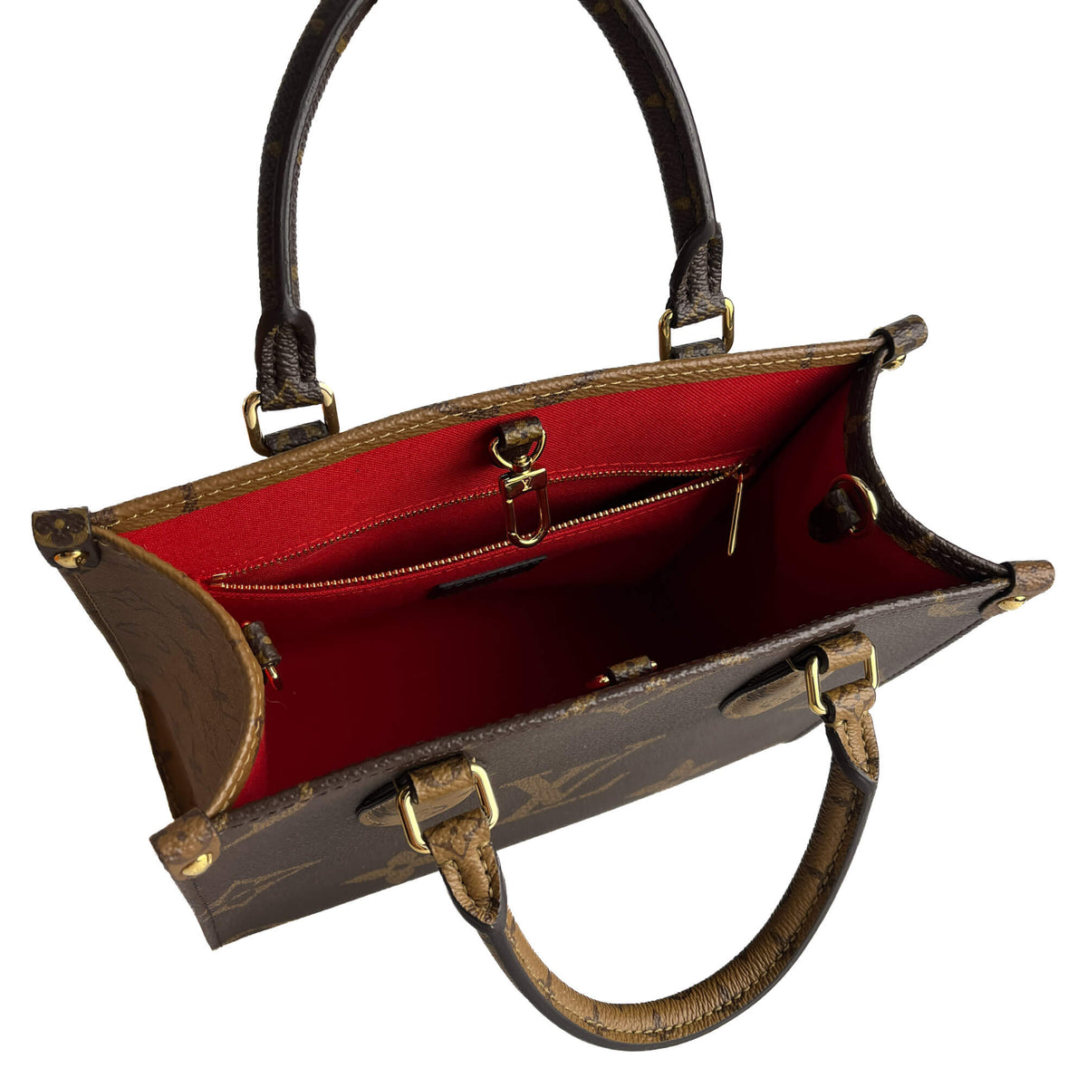 Second hand Louis Vuitton Onthego PM Canvas Monogram Giant Shopper Handbag Monogram Reverse - Tabita Bags