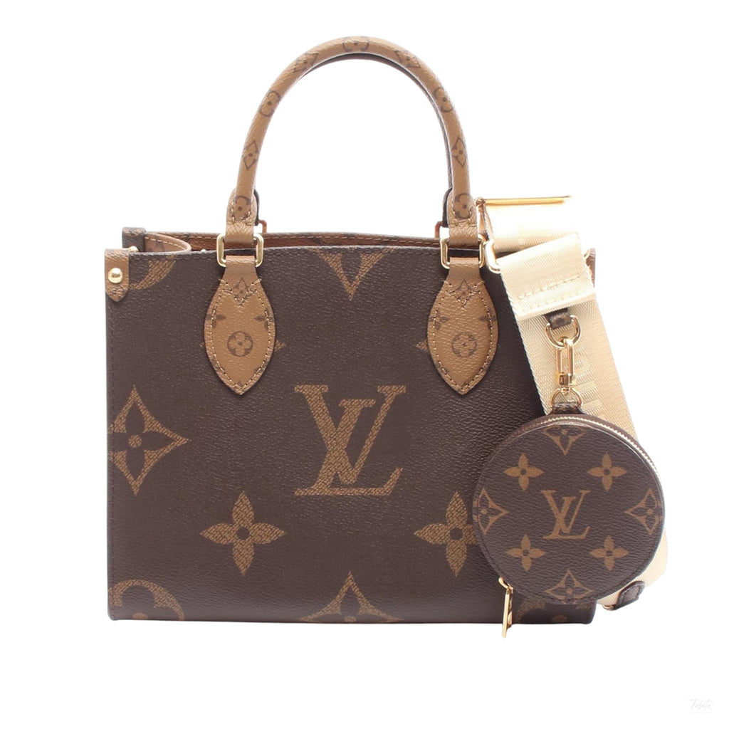 Second hand Louis Vuitton Onthego PM Canvas Monogram Shopper Handbag Giant Monogram - Tabita Bags