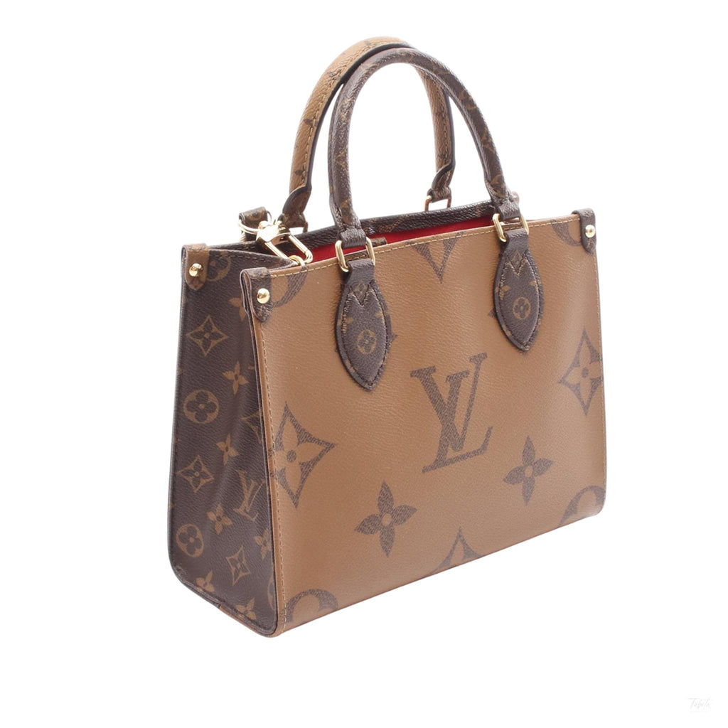 Second hand Louis Vuitton Onthego PM Canvas Monogram Shopper Handbag Giant Monogram - Tabita Bags
