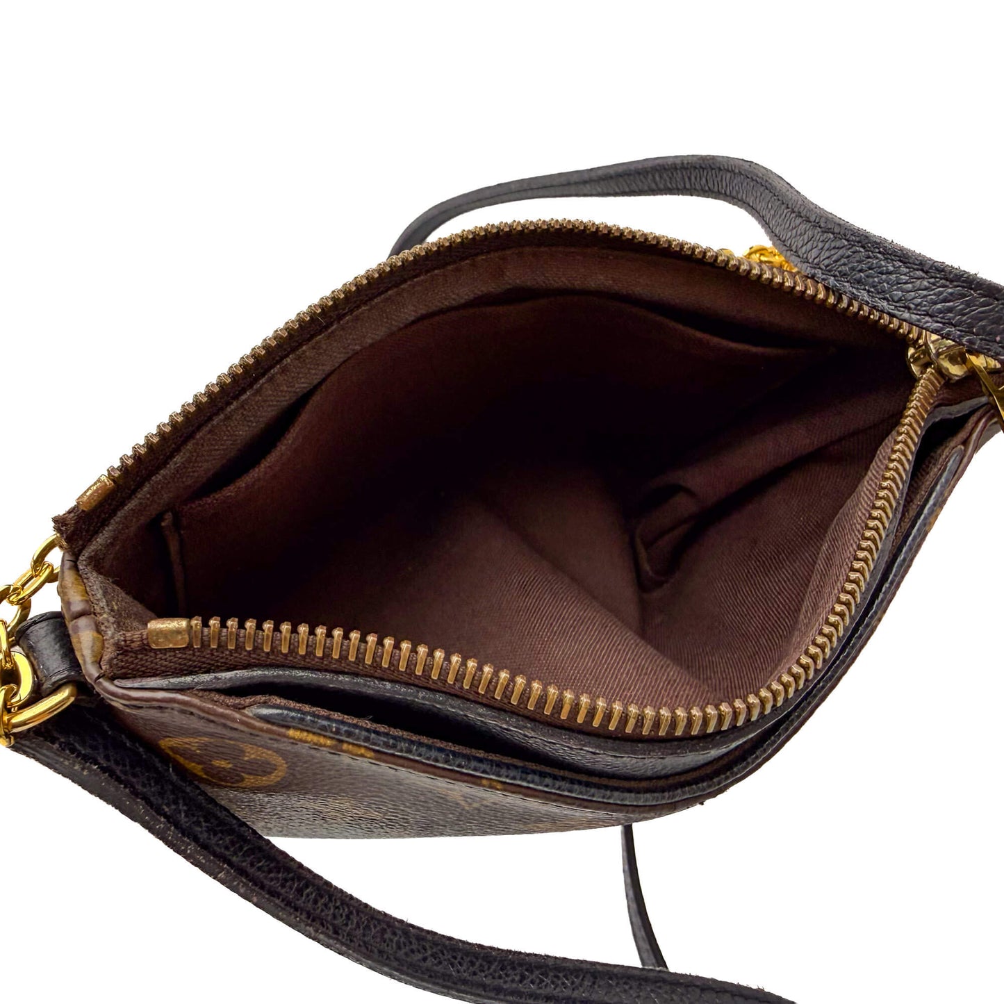 Second hand Louis Vuitton Pallas Canvas Clutch With Chain Bag Monogram - Tabita Bags