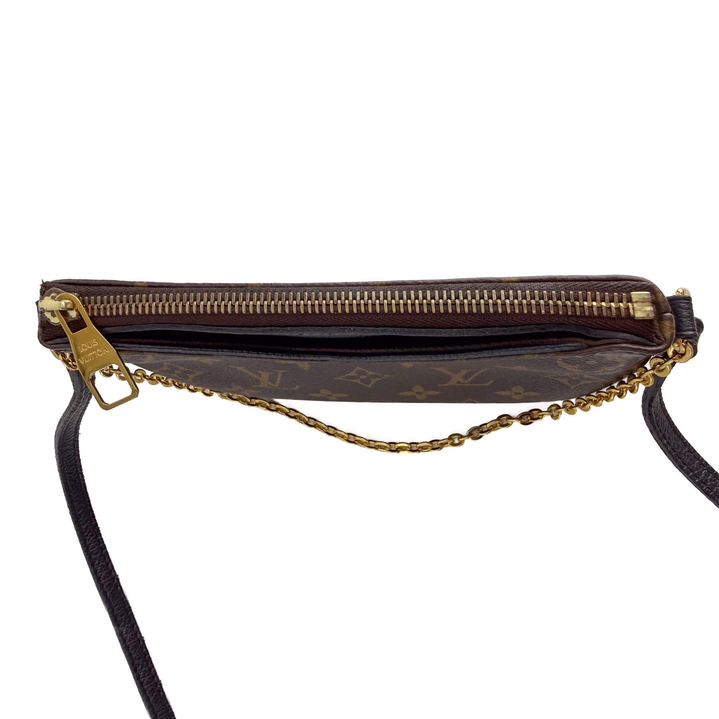 Second hand Louis Vuitton Pallas Canvas Clutch With Chain Bag Monogram - Tabita Bags