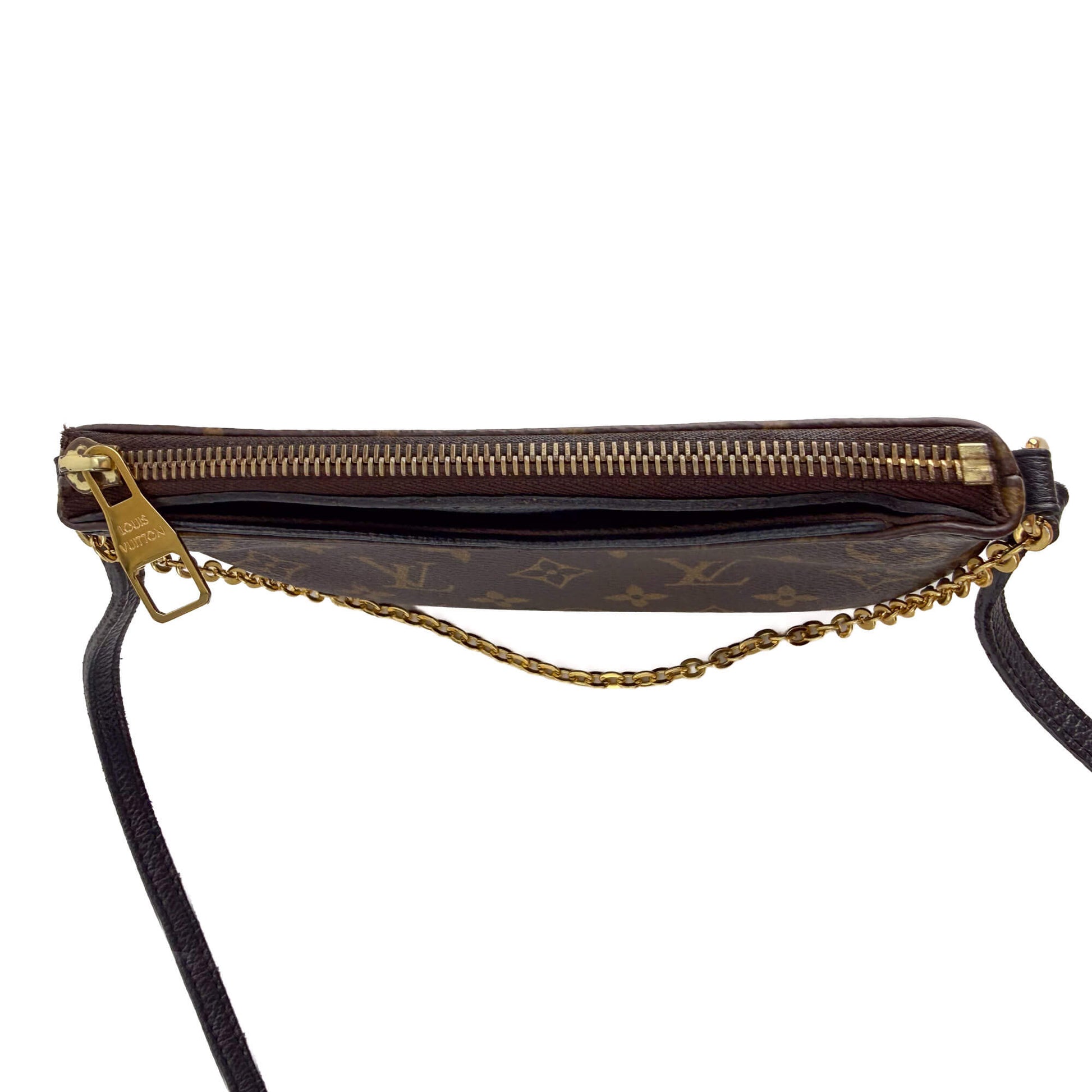 Second hand Louis Vuitton Pallas Canvas Clutch With Chain Bag Monogram - Tabita Bags
