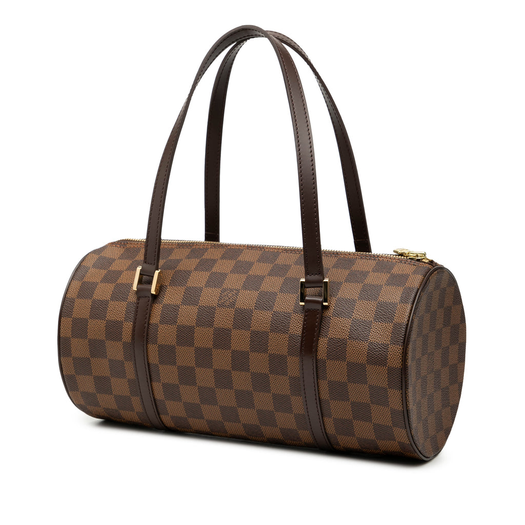 Second hand Louis Vuitton Papillon 30 Canvas Trunk Handbag Damier Ebene - Tabita Bags