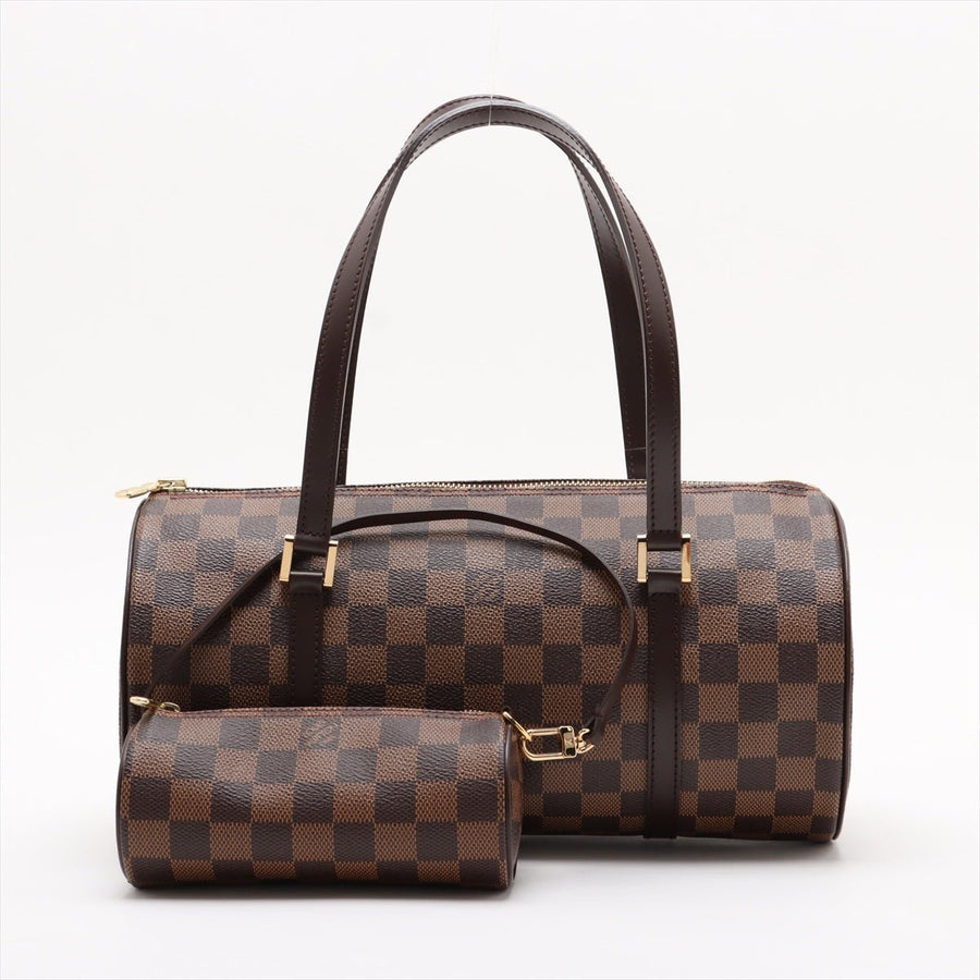 Second hand Louis Vuitton Papillon 30 Canvas Trunk Handbag Damier Ebene - Tabita Bags