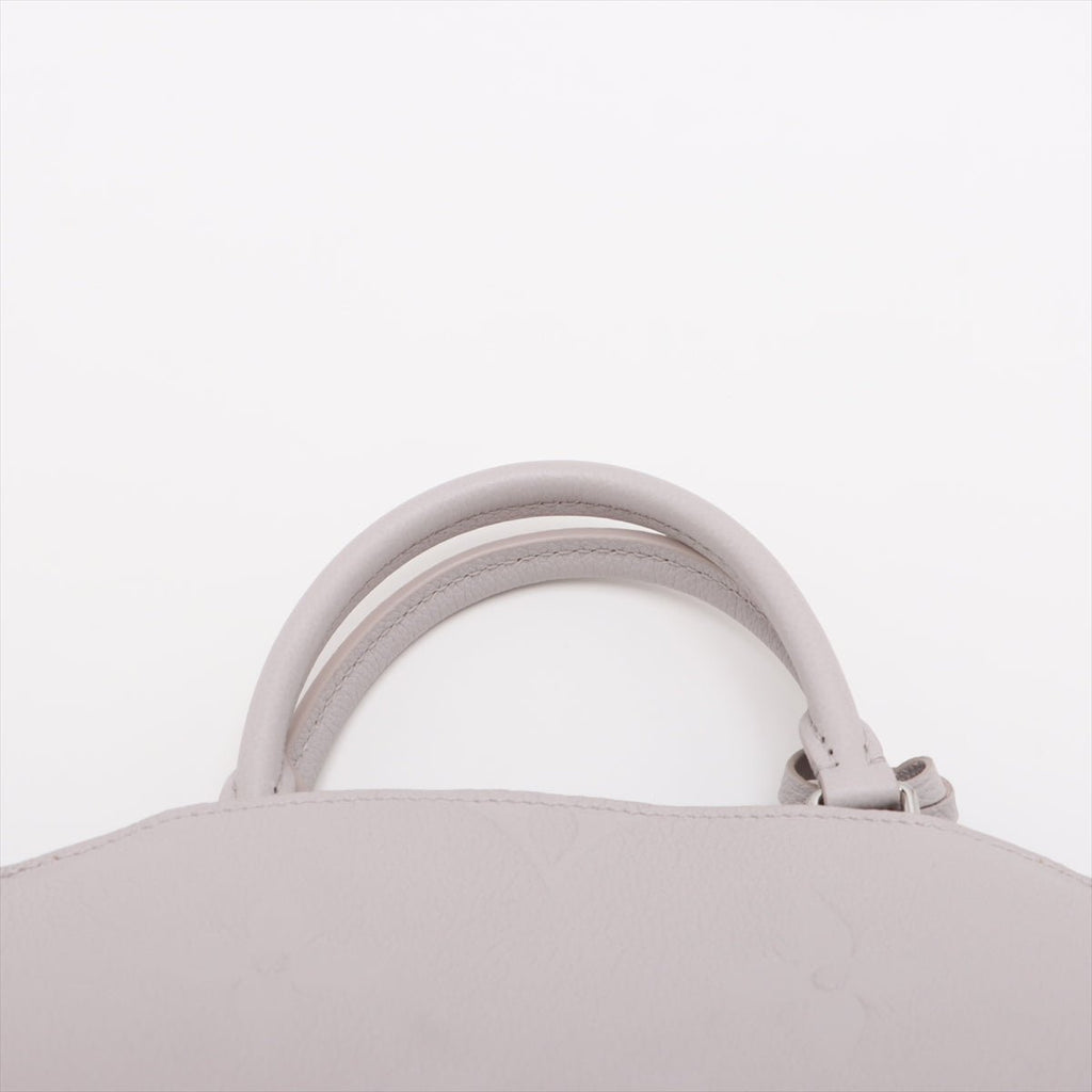 Second hand Louis Vuitton Petit Palais Leather Empreinte Tote Handbag Brume - Tabita Bags