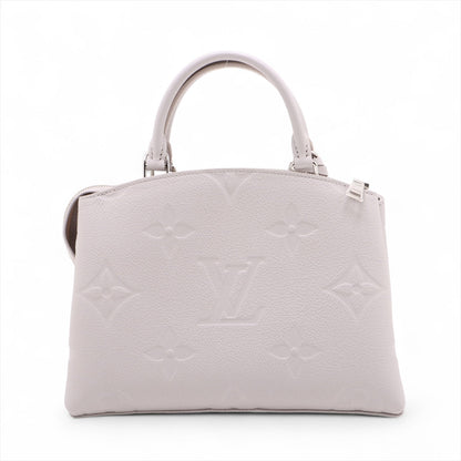 Second hand Louis Vuitton Petit Palais Leather Empreinte Tote Handbag Brume - Tabita Bags