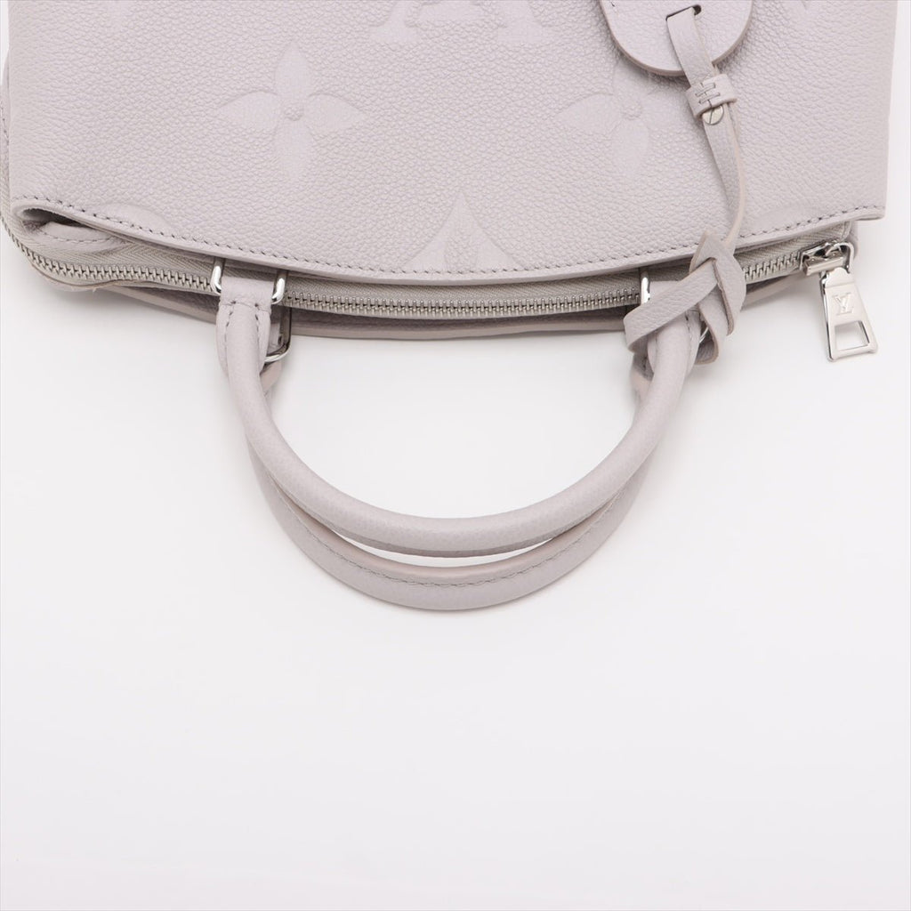 Second hand Louis Vuitton Petit Palais Leather Empreinte Tote Handbag Brume - Tabita Bags