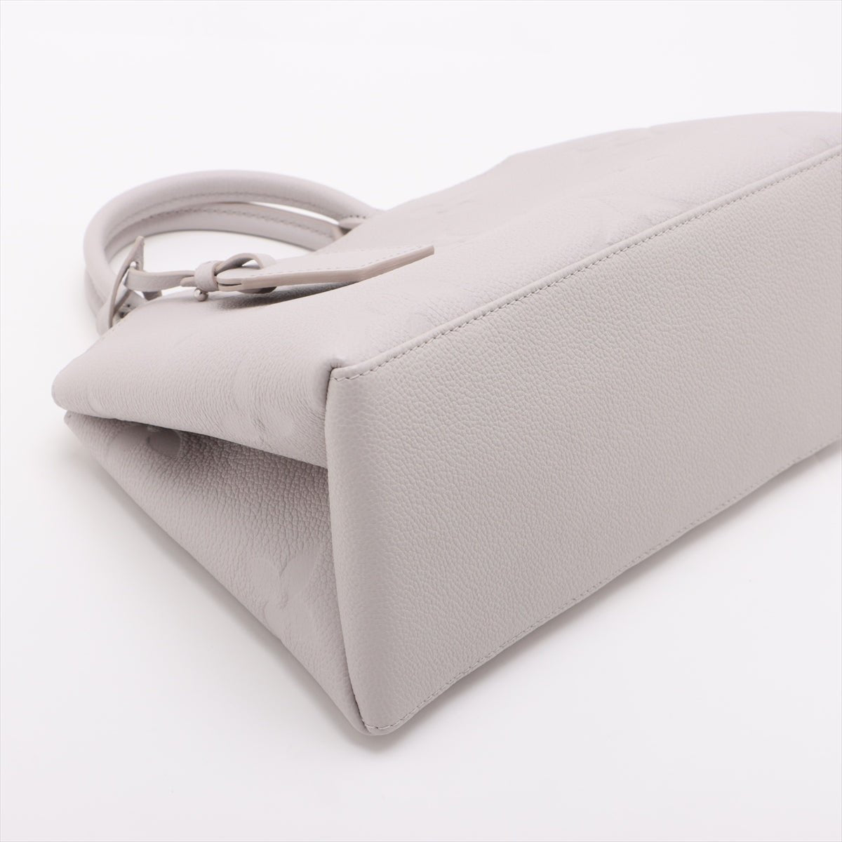 Second hand Louis Vuitton Petit Palais Leather Empreinte Tote Handbag Brume - Tabita Bags