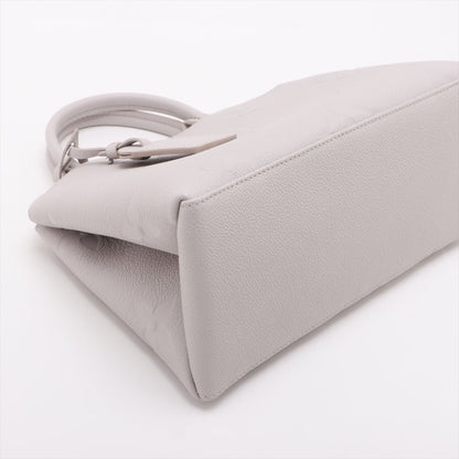 Second hand Louis Vuitton Petit Palais Leather Empreinte Tote Handbag Brume - Tabita Bags