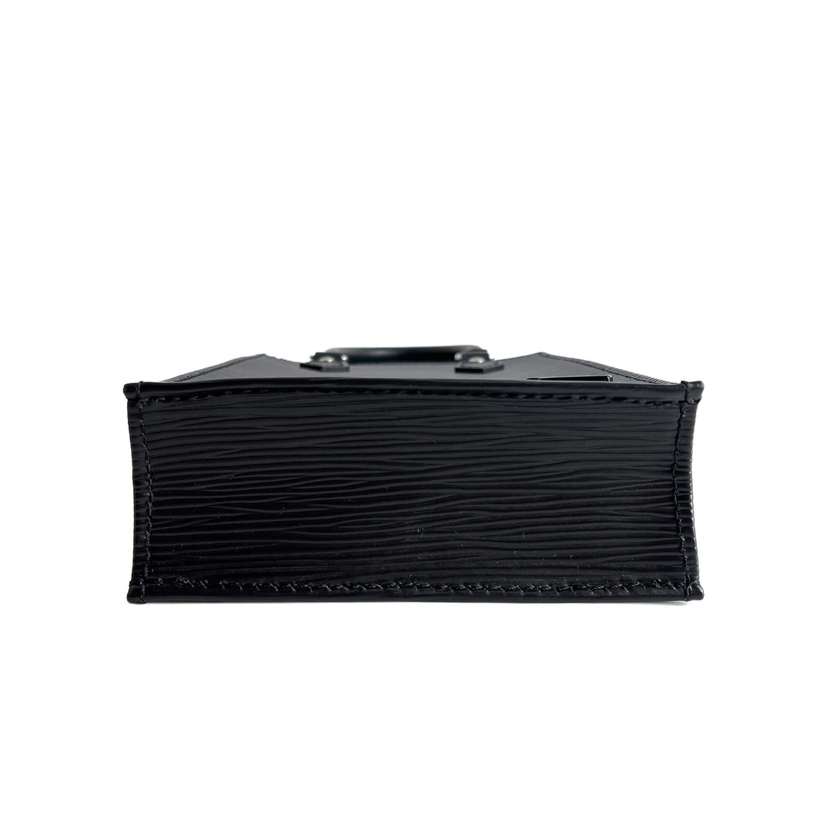 Second hand Louis Vuitton Petit Sac Plat Petit Epi Leather Tote Handbag Black - Tabita Bags