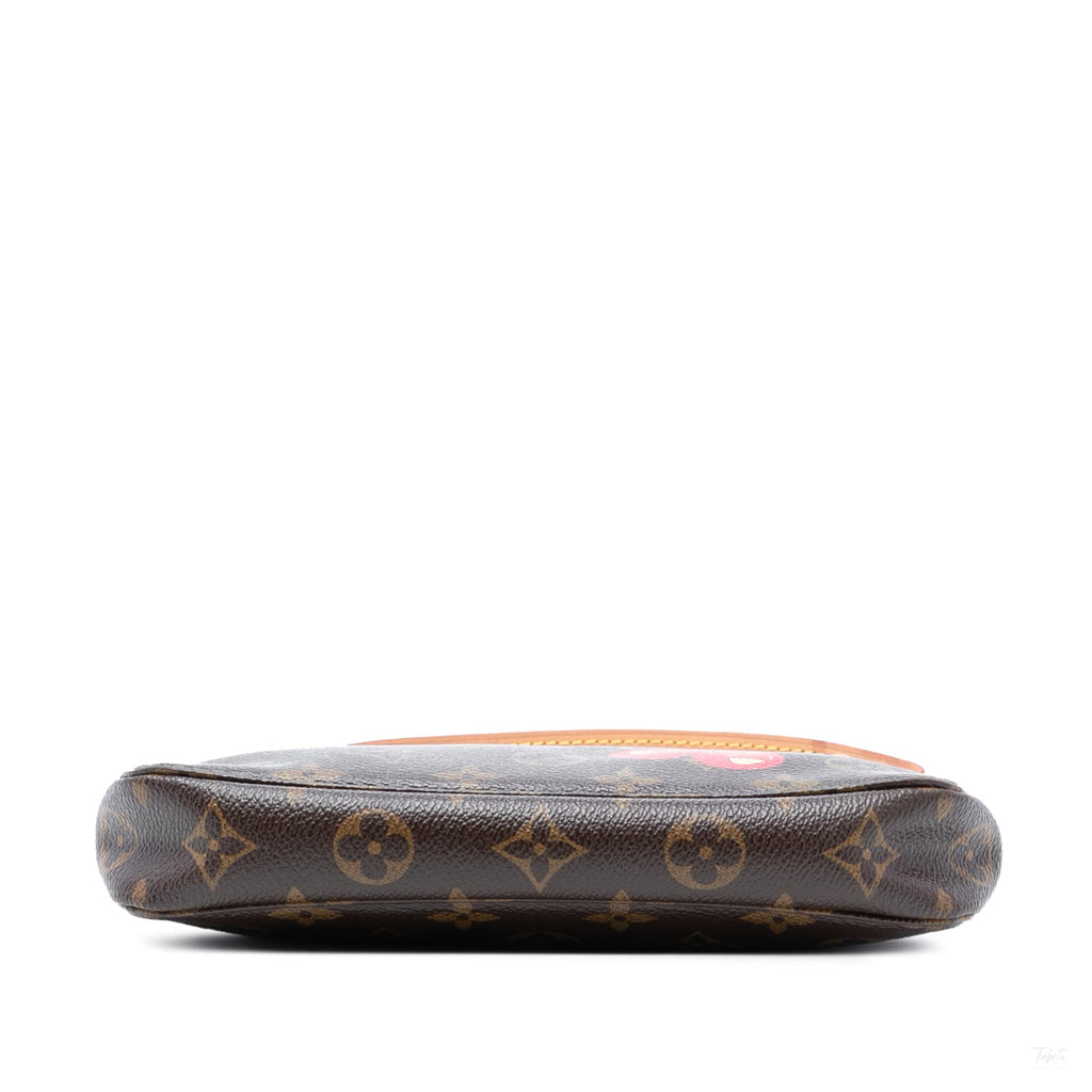 Second hand Louis Vuitton Pochette Canvas Murakami Monogram Cherry Pouch Clutch Monogram - Tabita Bags