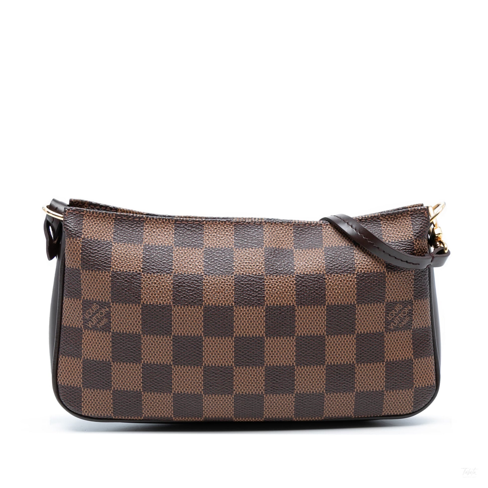 Second hand Louis Vuitton Pochette Canvas Pouch Clutch Damier Ebene - Tabita Bags