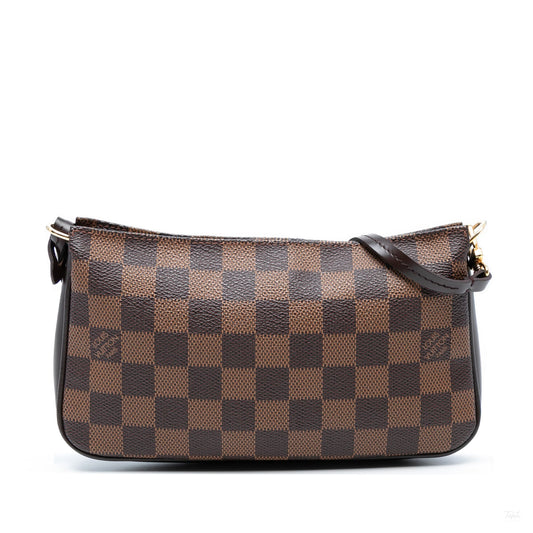 Second hand Louis Vuitton Pochette Canvas Pouch Clutch Damier Ebene - Tabita Bags