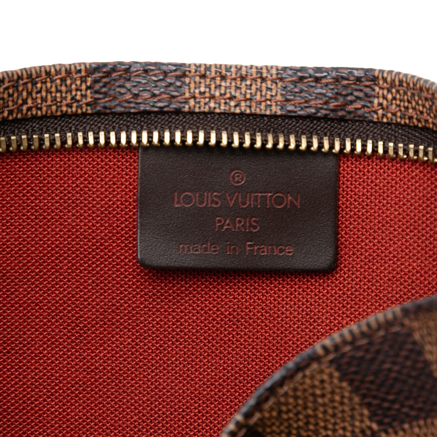 Second hand Louis Vuitton Pochette Canvas Pouch Clutch Damier Ebene - Tabita Bags