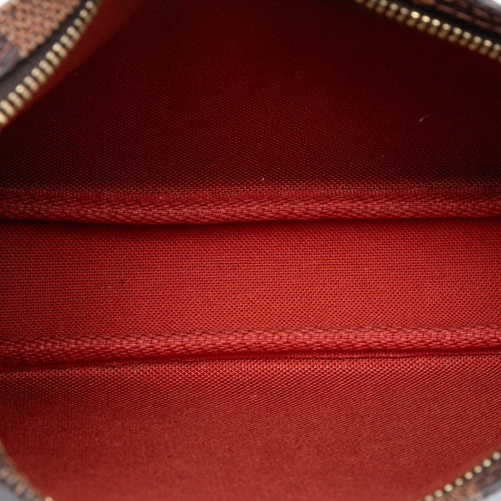Second hand Louis Vuitton Pochette Canvas Pouch Clutch Damier Ebene - Tabita Bags
