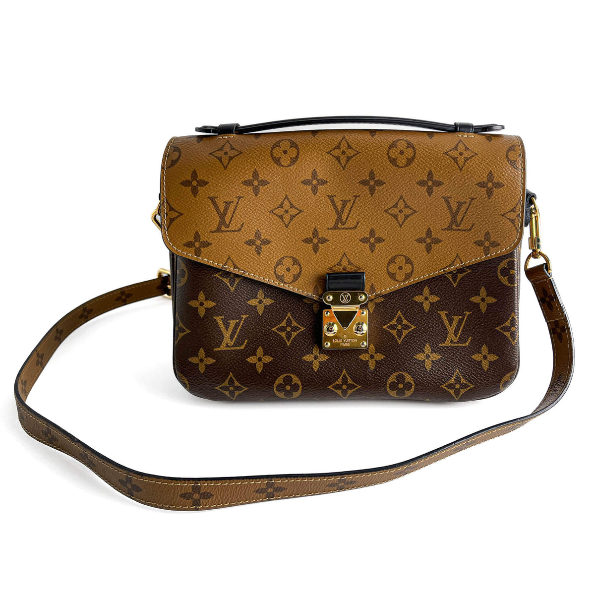 Second hand Louis Vuitton Pochette Métis Canvas 2 - Ways Flap Crossbody Monogram Reverse - Tabita Bags