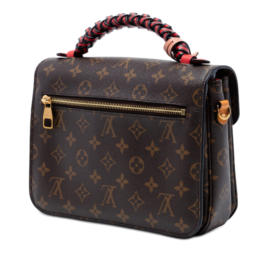 Second hand Louis Vuitton Pochette Métis Canvas Braided Handle Flap Crossbody Monogram - Tabita Bags