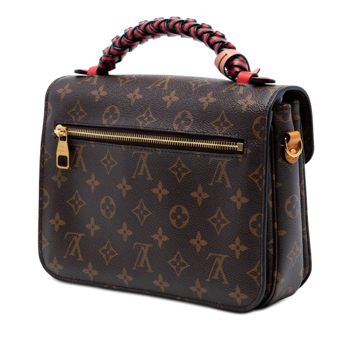 Second hand Louis Vuitton Pochette Métis Canvas Braided Handle Flap Crossbody Monogram - Tabita Bags