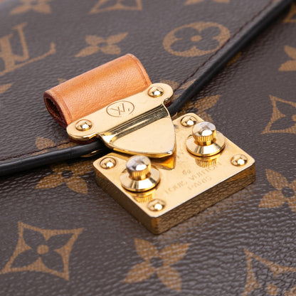 Second hand Louis Vuitton Pochette Métis Canvas Flap Crossbody Brown - Tabita Bags