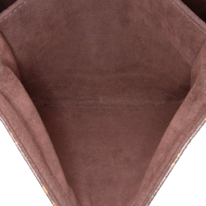 Second hand Louis Vuitton Pochette Métis Canvas Flap Crossbody Brown - Tabita Bags