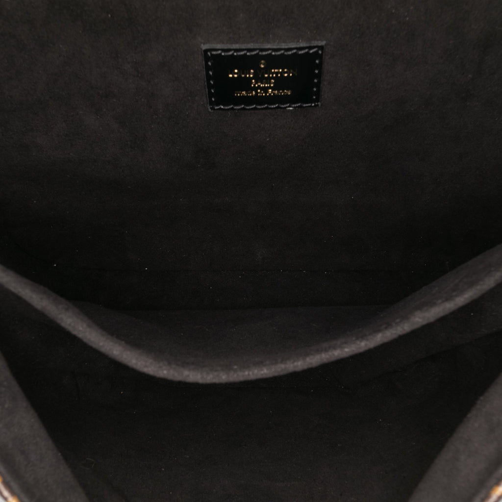 Second hand Louis Vuitton Pochette Métis Canvas Flap Crossbody Brown - Tabita Bags