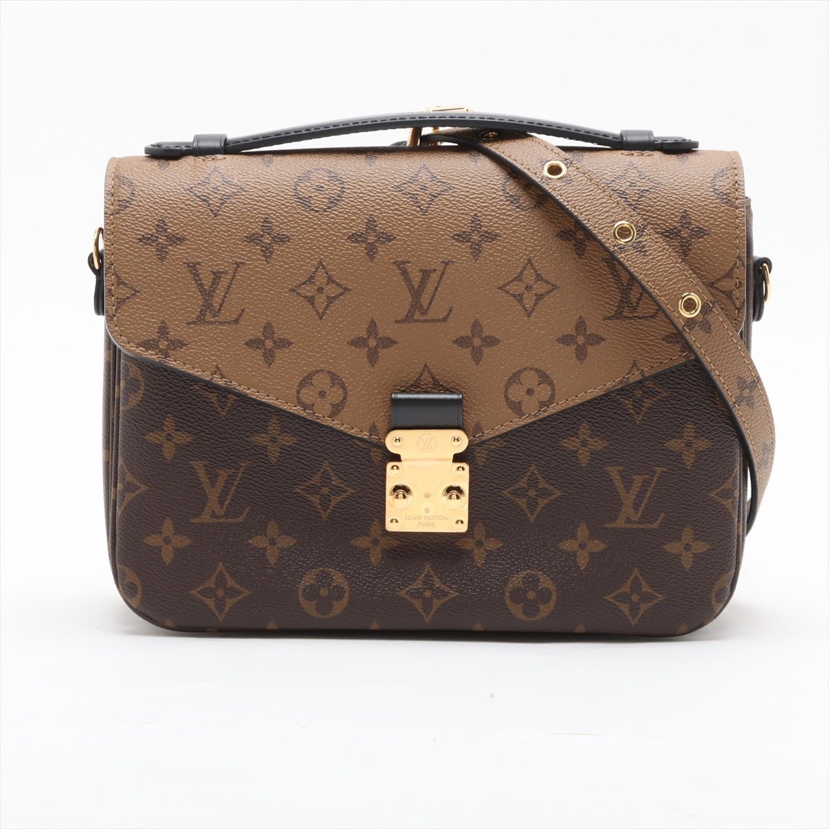 Second hand Louis Vuitton Pochette Metis Canvas Flap Crossbody Monogram Reverse - Tabita Bags