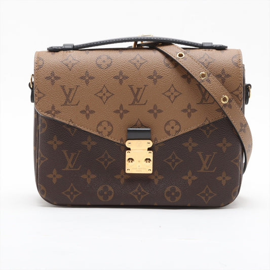 Second hand Louis Vuitton Pochette Metis Canvas Flap Crossbody Monogram Reverse - Tabita Bags