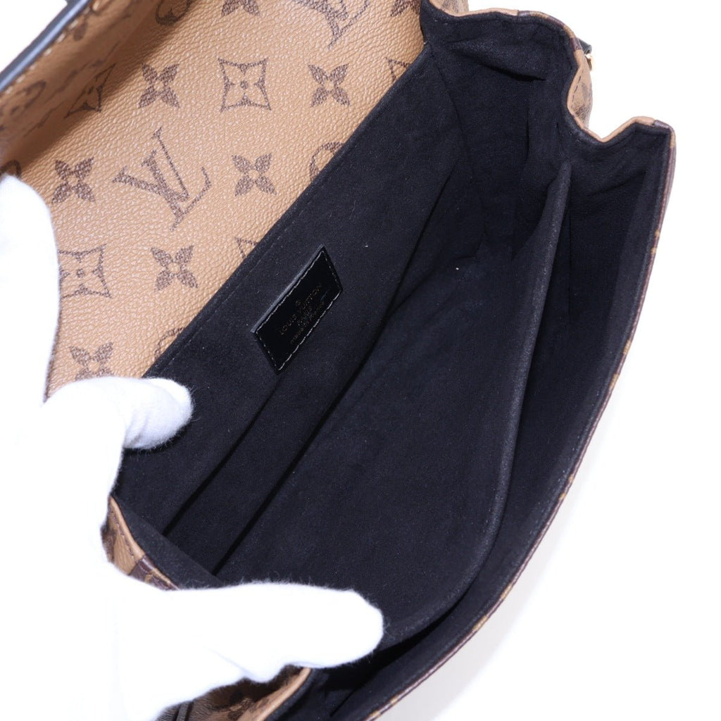 Second hand Louis Vuitton Pochette Metis Canvas Flap Crossbody Monogram Reverse - Tabita Bags