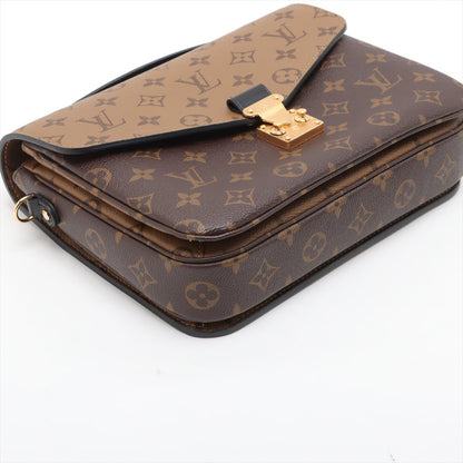 Second hand Louis Vuitton Pochette Metis Canvas Flap Crossbody Monogram Reverse - Tabita Bags