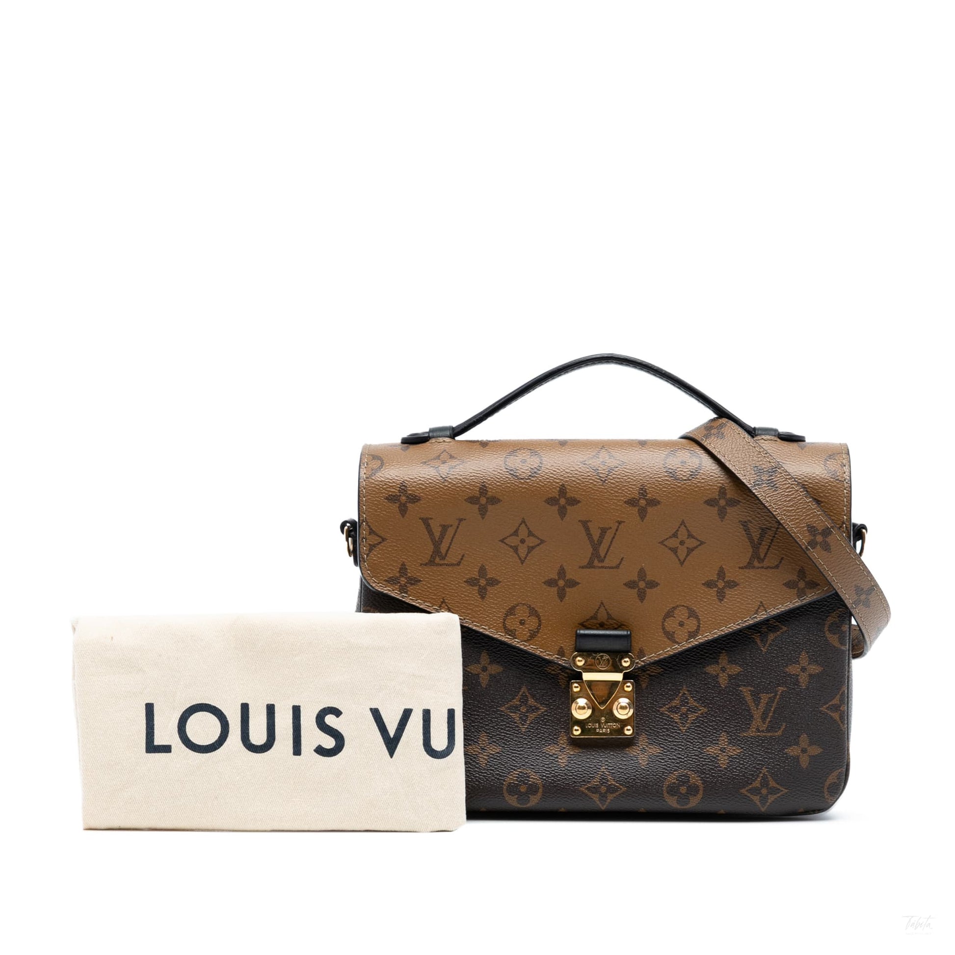 Second hand Louis Vuitton Pochette Métis Canvas Flap Crossbody Monogram Reverse - Tabita Bags