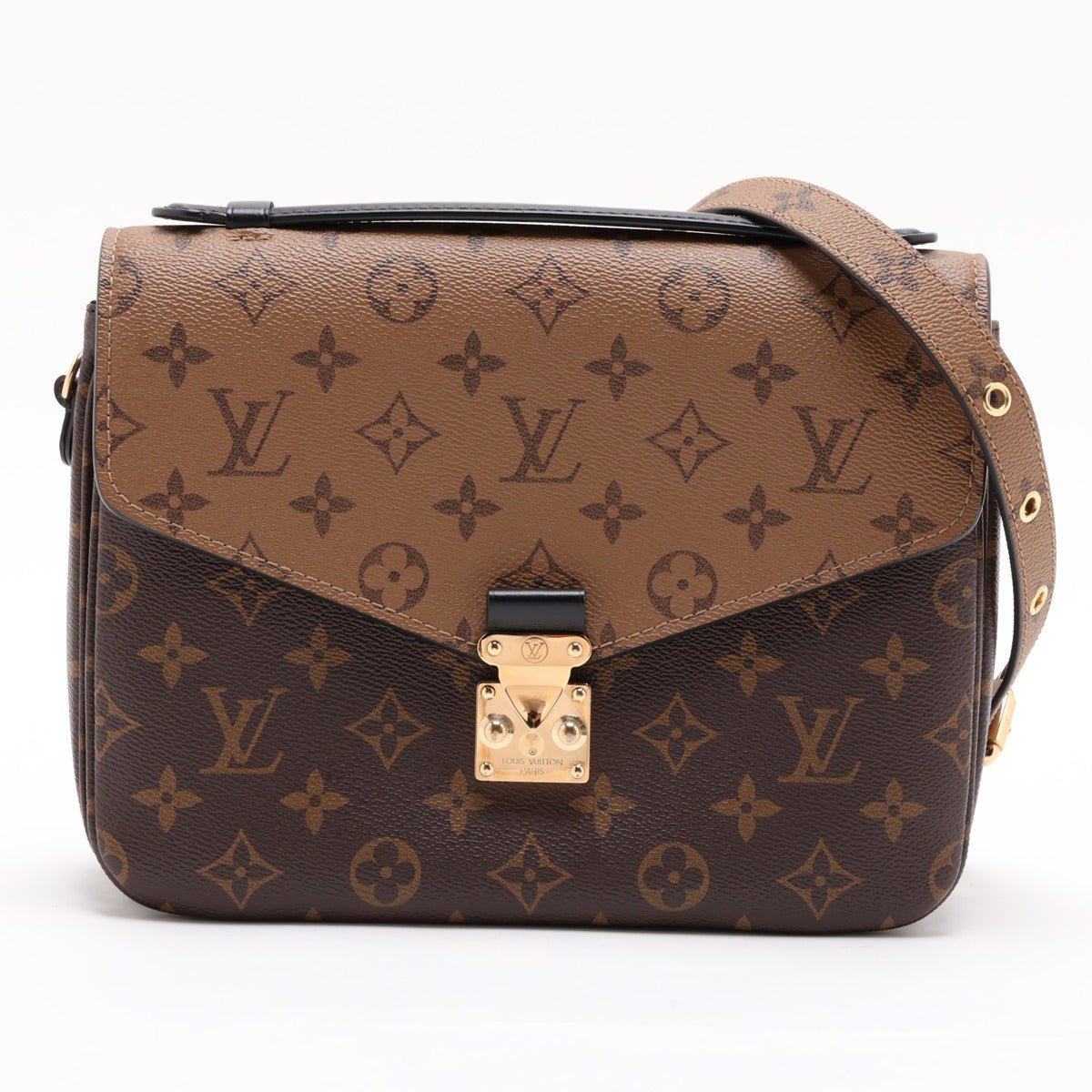 Second hand Louis Vuitton Pochette Metis Canvas Flap Crossbody Monogram Reverse - Tabita Bags